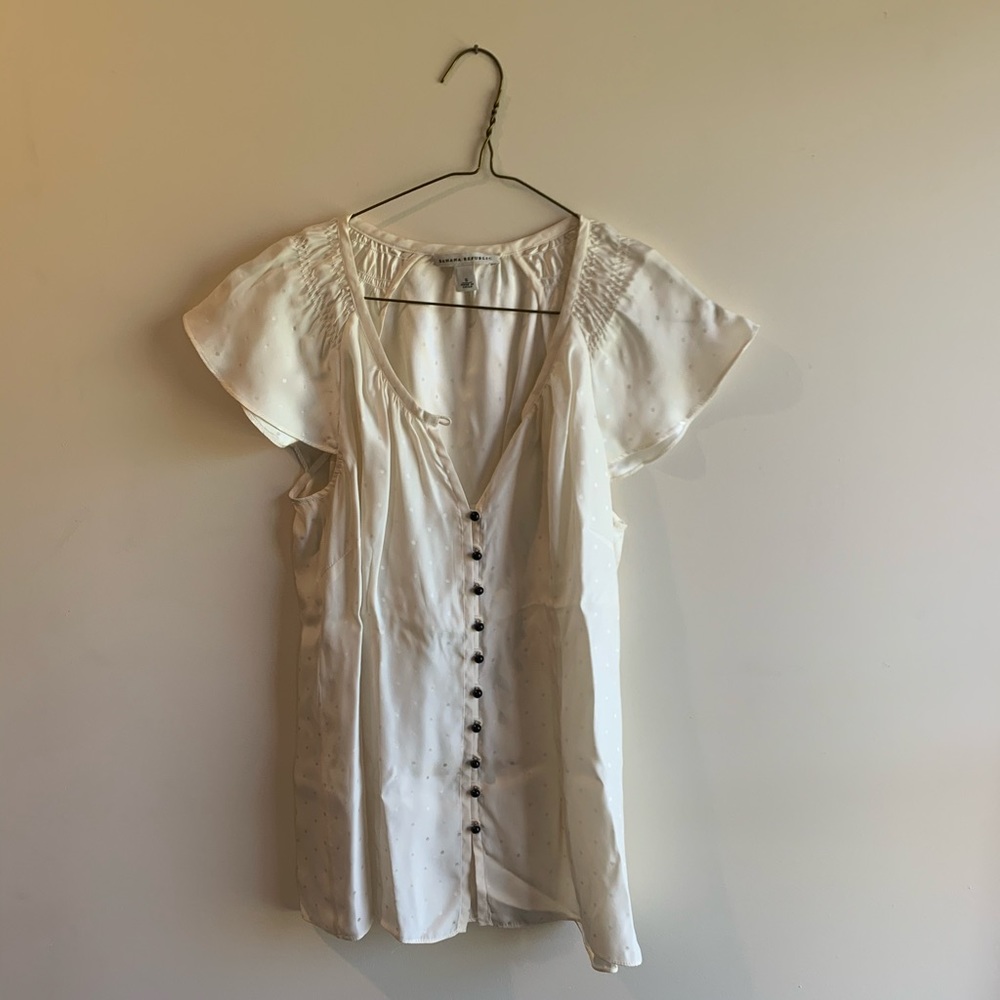 Silky ivory Blouse